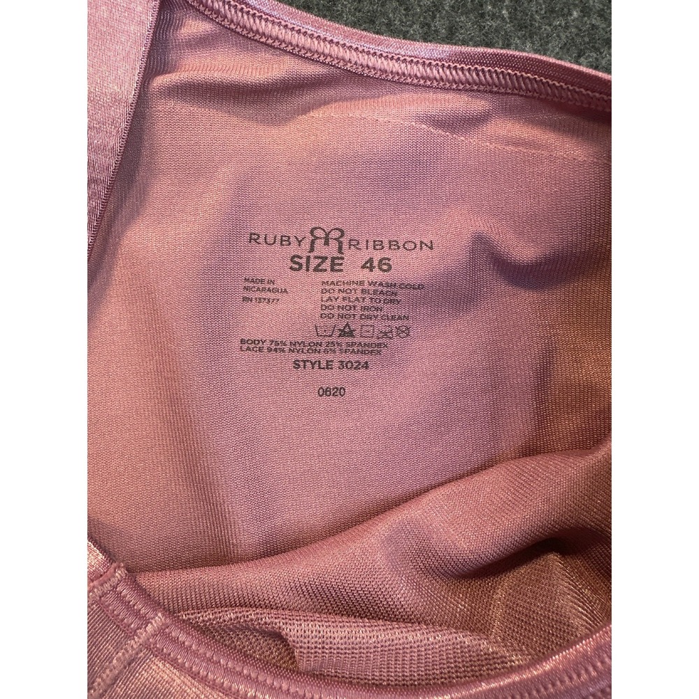 *Flawed Ruby Ribbon Lace Cami Size 46 Support Shapewear 3024 Sculpting Cami - Picture 4 of 13
